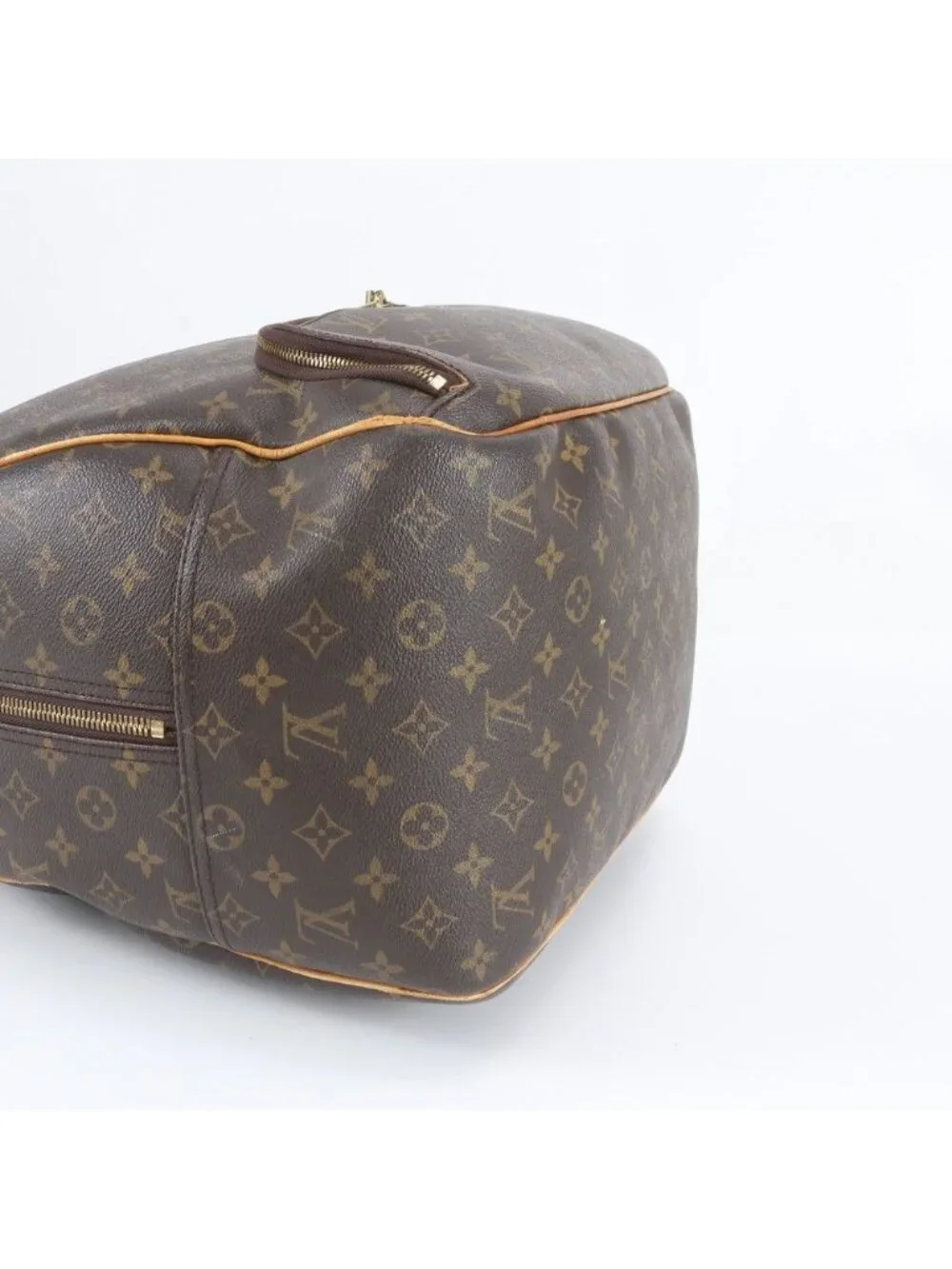 Louis Vuitton Monogram Evasion Leather Boston Bag Tote Carry